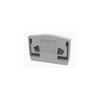 D-WS2.5-MID-CO-01 1 way Din Rail Grey End Cover