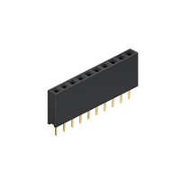 2212S-03G-85 3 Way 2.54mm Single PCB Socket