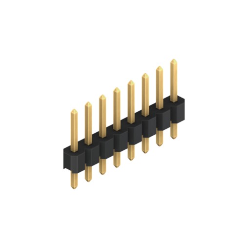 2211S-04G 4 Way 2.54mm Single Pin Header