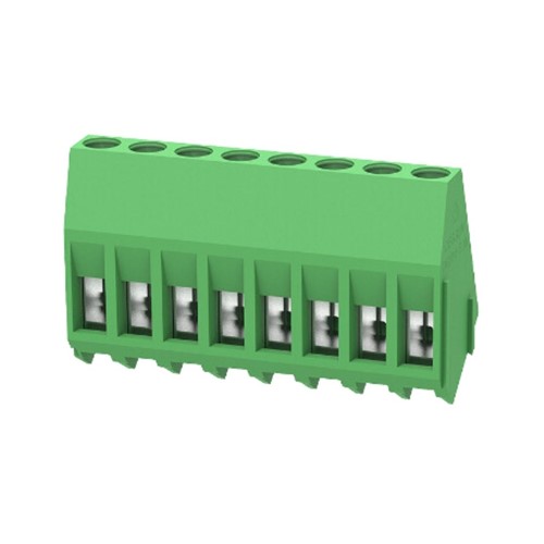 DG104-5.08-08 8 way 5.08 45 degree Terminal Block