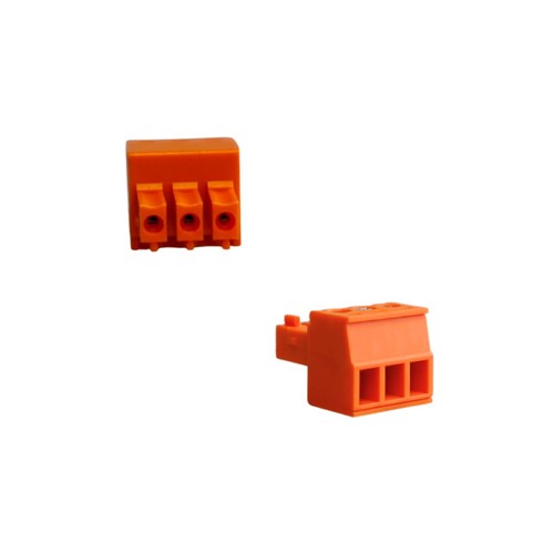 15EDGK-3.81-03 3 way 3.81 Plug Term Block Orange