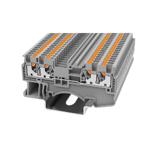 Feed Through DIN Rail T/Block QUATTRO 0.14-1.5mm2