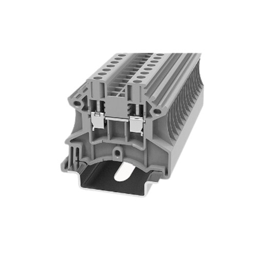 Feed Through DIN Rail T/Block Grey 0.2-4mm2