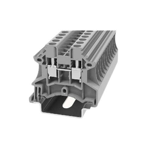 Feed Through DIN Rail T/Block Grey 0.2-6mm2