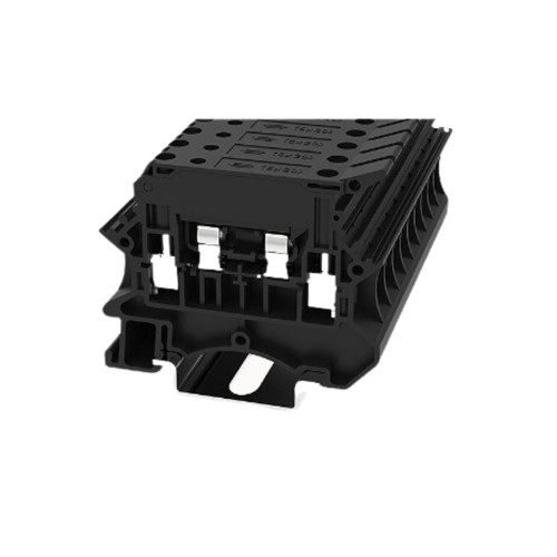 Fuse Type DIN Rail T/Block Black 0.5-6mm2