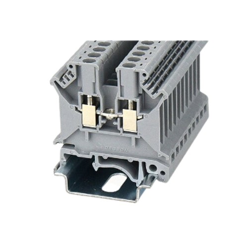 Feed Through DIN Rail T/Block Grey 0.2-2.5mm2