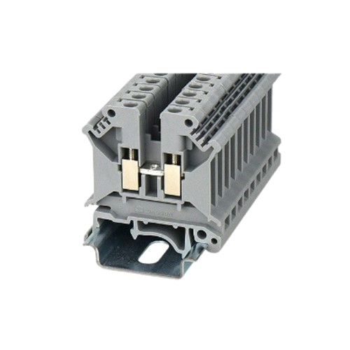 0.5-4mm2 Feed Through DIN Rail T/Block Grey