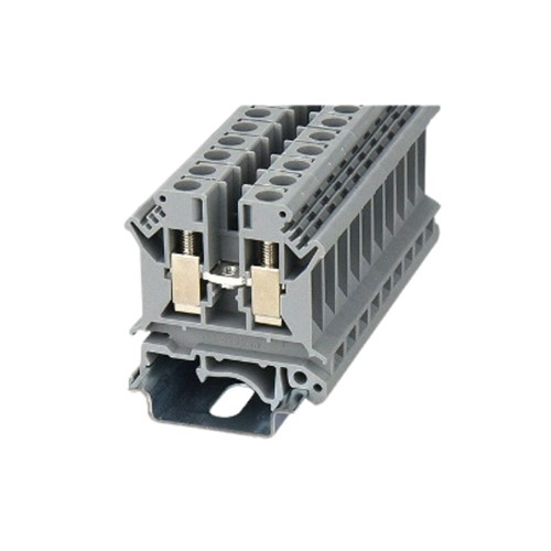 Feed Through DIN Rail T/Block Grey 0.5-6mm2