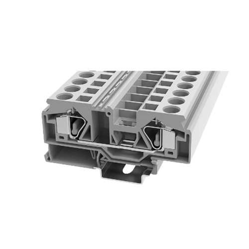 Feed Through DIN Rail T/Block Grey 0.2-16mm2