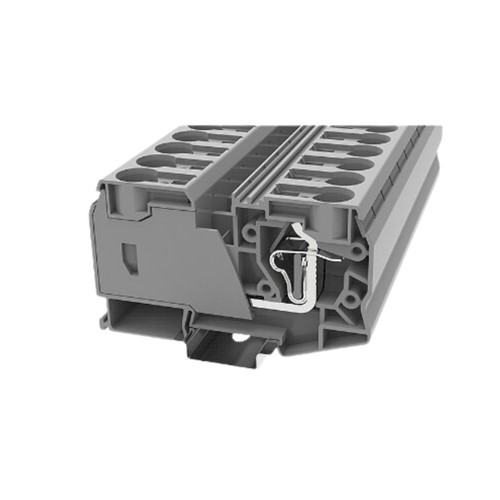 Feed-through DIN Rail terminal block grey